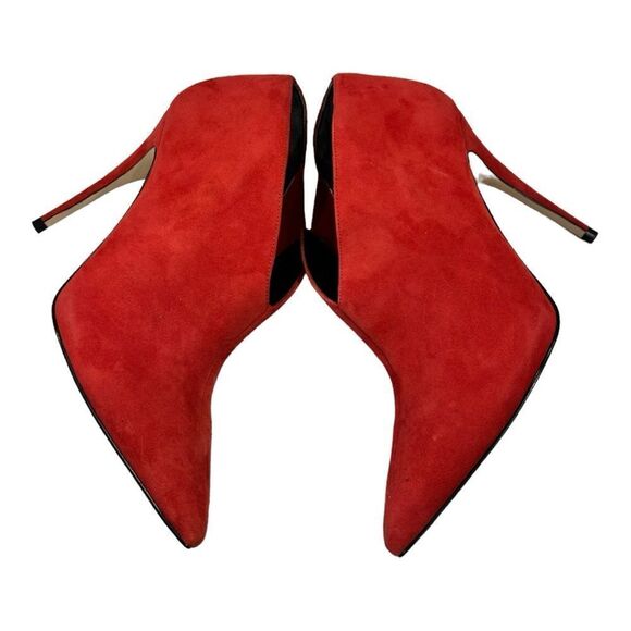 GUESS Women’s Ondrea Red Suede Pointed Toe Stilettos Ankle Booties in Size 8M - Picture 11 of 13